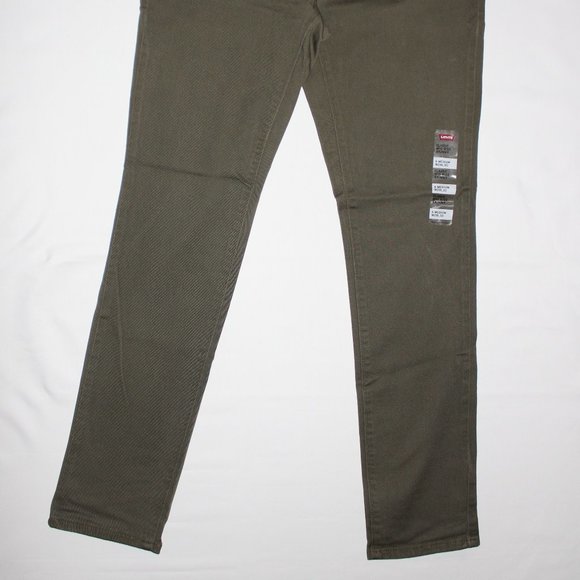 LEVI'S CLASSIC ARMY GREEN MIDRISE SKINNY JEANS - Picture 2 of 6
